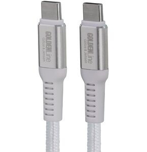 Kabel USB-C - USB-C GÖTZE & JENSEN Golden Line 1 m Biały