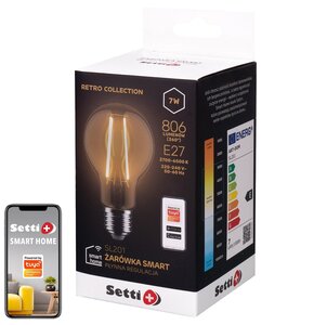 Inteligentna żarówka LED SETTI+ SL201 7W E27 WiFi