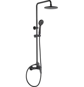 Zestaw prysznicowy natynkowy DEANTE Neo Boro NER N1RK z deszczownicą Czarny