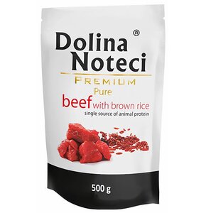 Karma dla psa DOLINA NOTECI Premium Pure Wołowina z ryżem 500 g