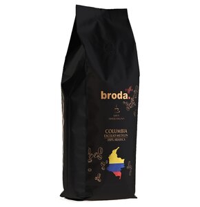 Kawa ziarnista BRODA COFFEE Columbia Excelso Medelin Arabica 0.25 kg