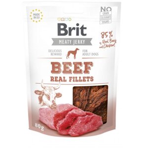 Przysmak dla psa BRIT Beef Real Fillets Wołowina z kurczakiem 80 g