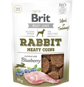 Przysmak dla psa BRIT Jerky Rabbit Meaty Coins Królik 80 g