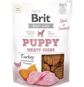 Przysmak dla psa BRIT Jerky Puppy Turkey Meaty Coins Indyk 80 g