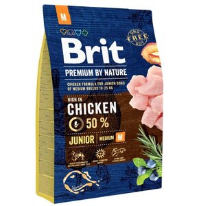 Karma dla psa BRIT Premium By Nature Junior Kurczak 3 kg