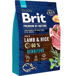 Karma dla psa BRIT Premium By Nature Sensitive Jagnięcina z ryżem 3 kg