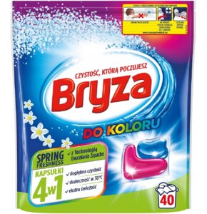 Kapsułki do prania BRYZA 4 w 1 Spring Freshness - 40 szt.