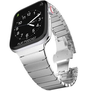 Pasek TECH-PROTECT LinkBand do Apple Watch 4/5/6/7/8/9/SE/Ultra (42/44/45/49mm) Srebrny