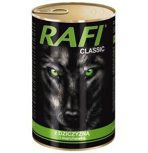 Karma dla psa RAFI Classic z dziczyzną i marchewką 1.24 kg