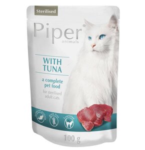 Karma dla kota PIPER Animals Sterilised z tuńczykiem 100 g
