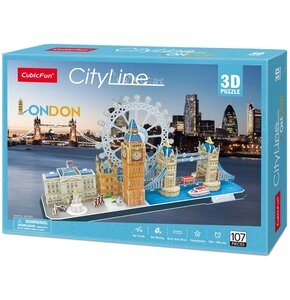 Puzzle 3D CUBIC FUN City Line London MC253H (107 elementów)