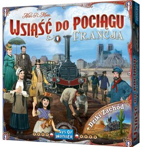 Gra planszowa REBEL Wsiąść do Pociągu Kolekcja map 6 Francja i Dziki Zachód