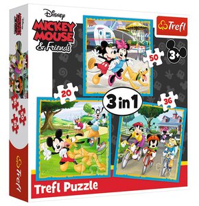 Puzzle TREFL Myszka Miki z przyjaciółmi (106 elementów)