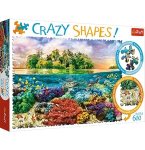Puzzle TREFL Crazy Shapes Tropikalna wyspa 11113 (600 elementów)