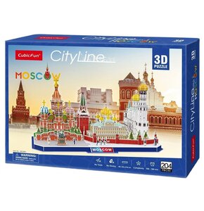 Puzzle 3D CUBIC FUN City Line Moskwa MC266H (204 elementów)
