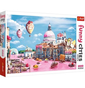 Puzzle TREFL Funny Cities: Słodycze w Wenecji 10598 (1000 elementów)
