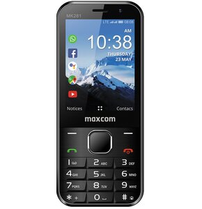 Telefon MAXCOM MK 281 Kaios 4G VoLTE Czarny
