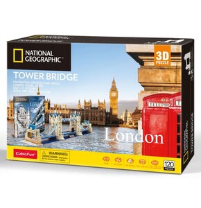 Puzzle 3D CUBIC FUN National Geographic Tower Bridge DS0978H (120 elementów)