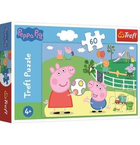 Puzzle TREFL Świnka Peppa: Zabawy w gronie przyjaciół 17356 (60 elementów)