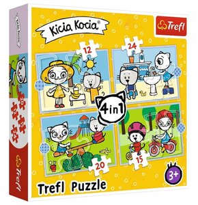 Puzzle TREFL Dzień Kici Koci 34372 (71 elementów)