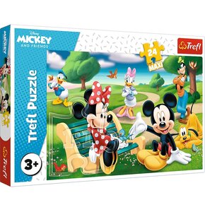 Puzzle TREFL Myszka Miki: W gronie przyjaciół 14344 (24 elementy)