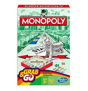 Gra planszowa HASBRO Monopoly Grab&Go - Wersja kieszonkowa