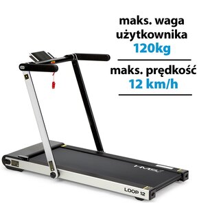 Bieżnia elektryczna HMS LOOP12 Szary 1864W 12km/h