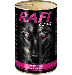 Karma dla psa RAFI Classic z indykiem i marchewką 1.24 kg