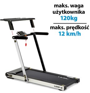 Bieżnia elektryczna HMS Loop 12 Multi 1864W 12km/h Szary