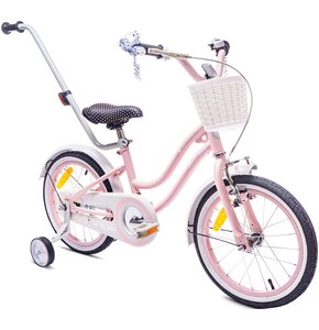 Rower dziecięcy SUN BABY Heart Bike 16 cali dla dziewczynki Różowy