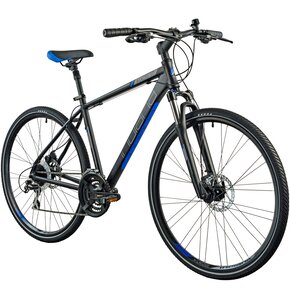 Rower crossowy INDIANA X-cross 3.0 M21 męski Czarno-niebieski