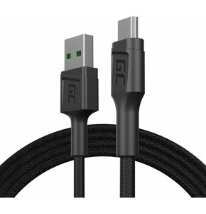 Kabel USB - Micro USB GREEN CELL PowerStream 1.2 m Czarny