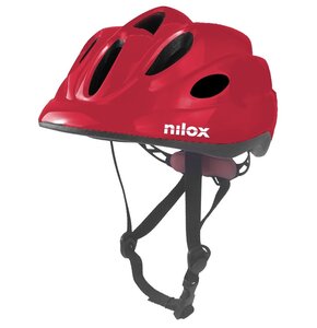 Kask rowerowy NILOX LED Czerwony (rozmiar S/M)