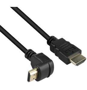 Kabel HDMI - HDMI kątowy DPM BMHDMI15B 4K v1.4 1.5 m