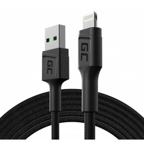 Kabel USB - Lightning GREEN CELL PowerStream 1.2 m Czarny