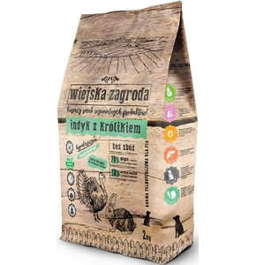 Karma dla psa WIEJSKA ZAGRODA Indyk z królikiem S 2 kg