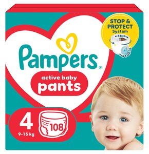 Pieluchomajtki PAMPERS Pants Mega Pack 4 Maxi (108 szt.)