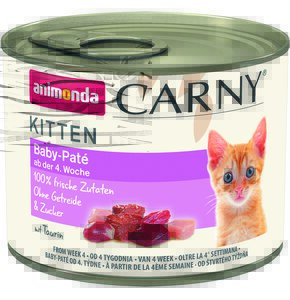 Karma dla kota ANIMONDA Carny Kitten Pasztet Wołowina z kurczakiem 200 g