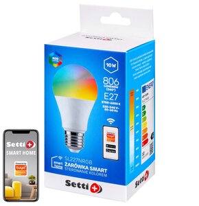 Inteligentna żarówka LED SETTI+ SL227NRGB 10W E27 Wi-Fi