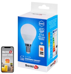 Inteligentna żarówka LED SETTI+ SL114N 5.5W E14 Wi-Fi