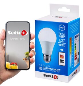 Inteligentna żarówka LED SETTI+ SL127N 9W E27 Wi-Fi