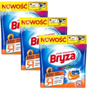 Kapsułki do prania BRYZA 5W1 Easy Ironing do koloru - 84 szt.