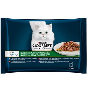 Karma dla kota GOURMET Perle Filet z warzywami (4 x 85 g)