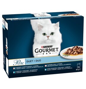 Karma dla kota GOURMET Perle Duet Rybny (12 x 85 g)