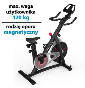 Rower spinningowy YESOUL S3 Czarny