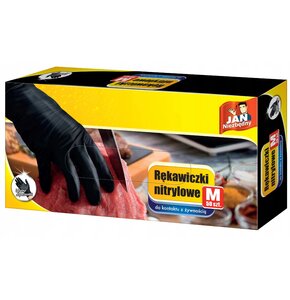 Rękawiczki nitrylowe JAN NIEZBĘDNY (rozmiar M)