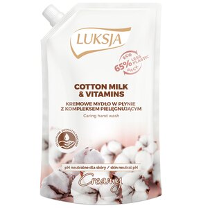 Mydło w płynie LUKSJA Cotton Milk & Vitamins 400 ml