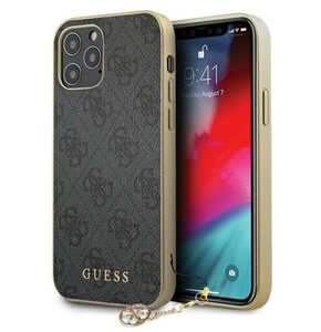 Etui GUESS 4G Charms Collection do Apple iPhone 12/12 Pro Szary