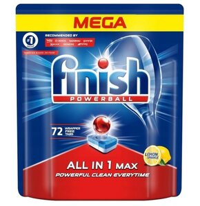 Tabletki do zmywarek FINISH All-in-1 Max Cytrynowy 72 szt.