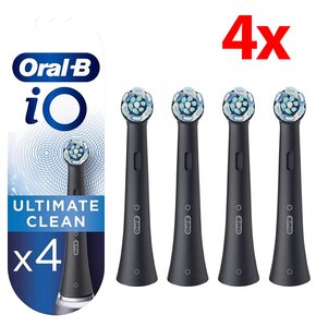 Oryginalna końcówka szczoteczki ORAL-B iO Ultimate Clean Czarny (4 szt.) (Skuteczne czyszczenie)